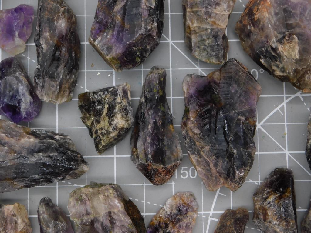 Amethyst Rough Crystal Specimen Lot - 2