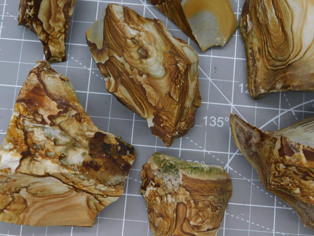 Banded Agate Rough Specimen Lot - 2