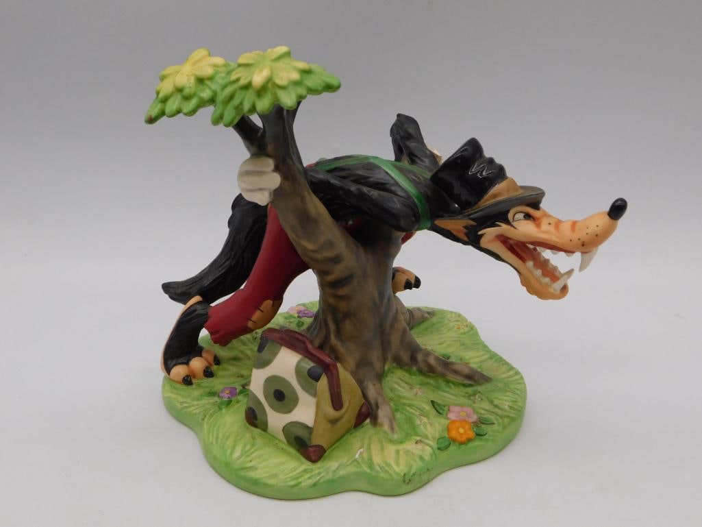 Disney WDCC 'Three Little Pigs' 60th Anniversary Big Bad Wolf Figurine Damaged (1 of 8)