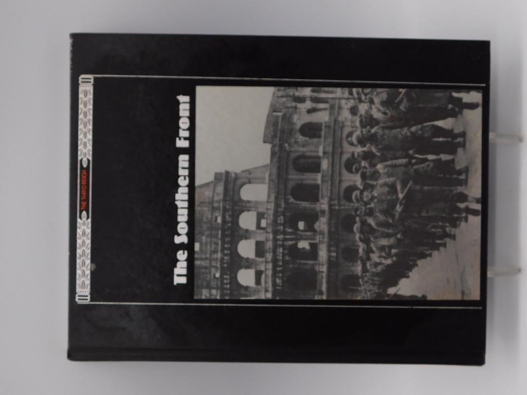 Book: Time-Life "The Southern Front" WWII Italy Campaign Hardcover: Hardcover volume from the Time-Life Books "Third Reich" series titled The Southern Front (1991), covering the Allied invasion of North Africa and Italy including the fall of Mussolini. Black leatheret