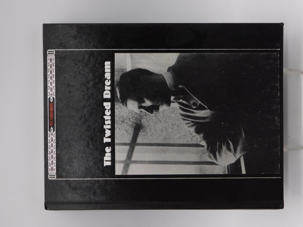 Book: Time-Life "The Twisted Dream" Adolf Hitler Ideology Hardcover: Hardcover volume from the Time-Life Books "Third Reich" series titled The Twisted Dream (1990), focused on Hitler's imprisonment at Landsberg and the formation of Nazi ideology. Black leatherette boar