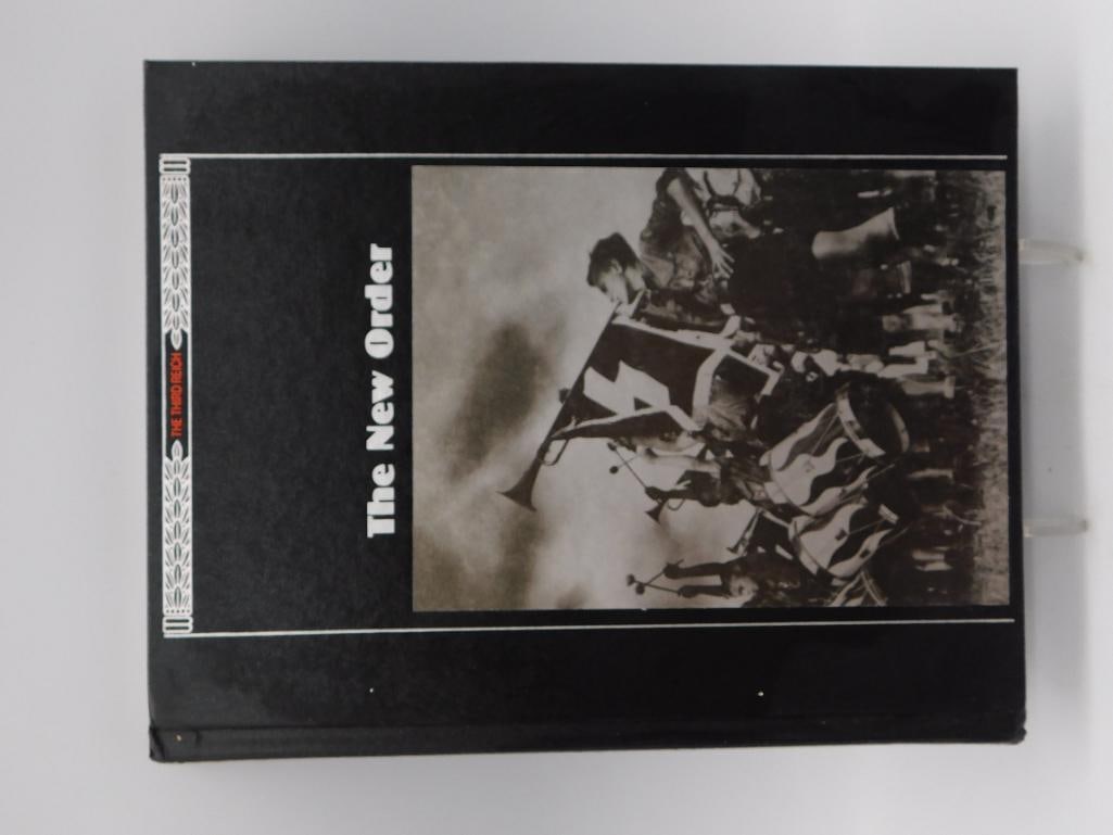 Book: Time-Life "The New Order" Nazi Germany Daily Life Hardcover: Hardcover volume from the Time-Life Books "Third Reich" series titled The New Order (1989), depicting everyday life, youth organizations, and material culture under the Nazi regime, including color pl