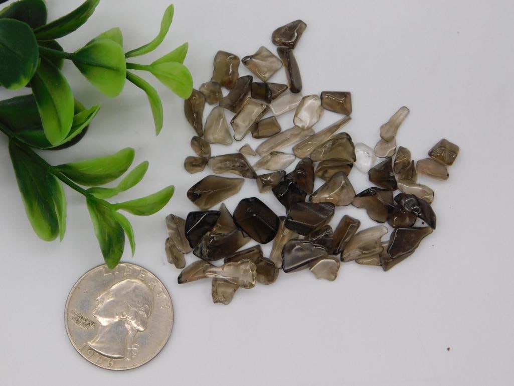 Smoky Quartz Tumbled Crystal Lot - 3