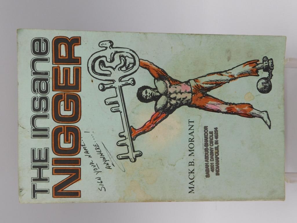 Vintage Paperback Book by Mack B. Morant, 1982 Second Edition: A vintage softcover paperback social-commentary title by Mack B. Morant, published by R & M Publishing Company, copyright 1982, second edition. Illustrated cover art depicts a muscular figure
