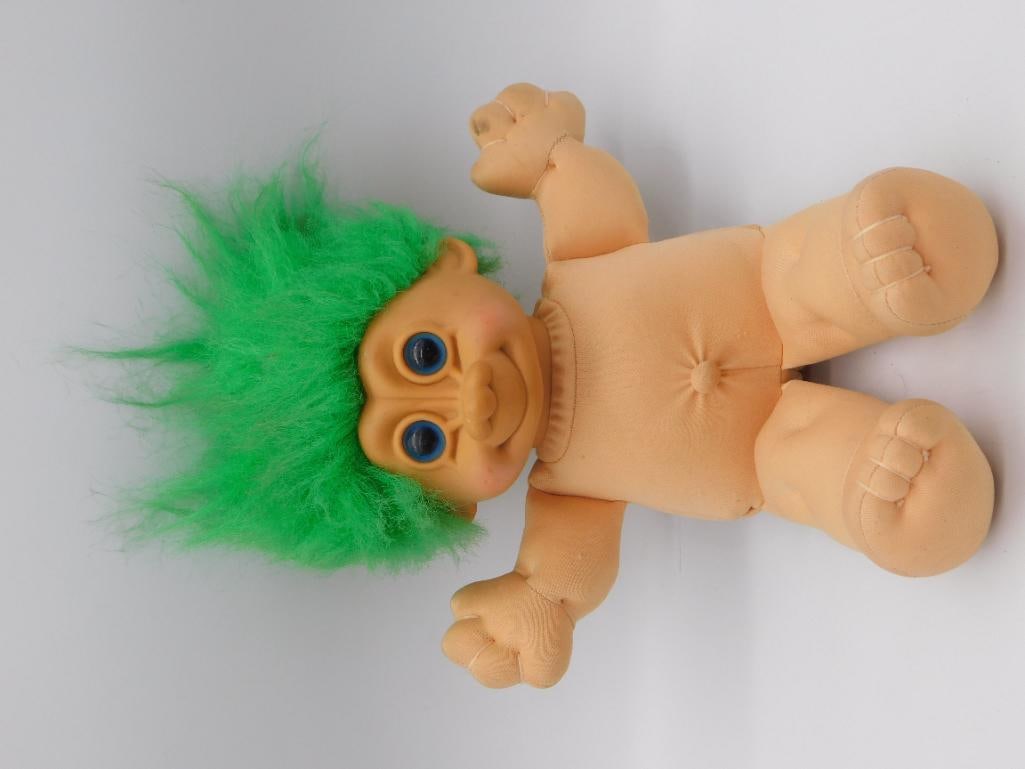Vintage Russ Berrie Troll Doll with Green Hair (1 of 3)