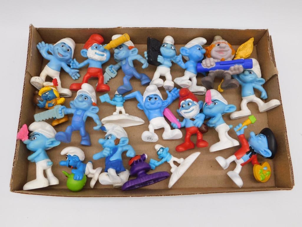 Smurfs PVC Toy Figures Collection, Lot of Approximately 18 (1 of 3)