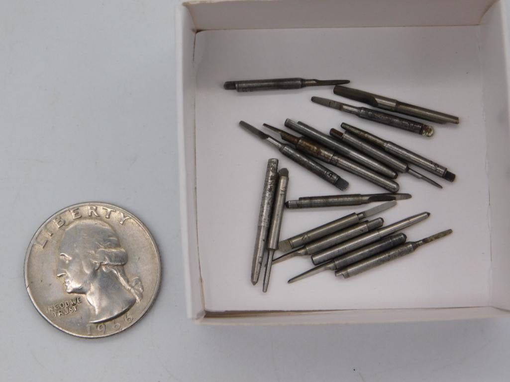 Watchmaker Tool Bit Set - Assorted Points and Blades - 2