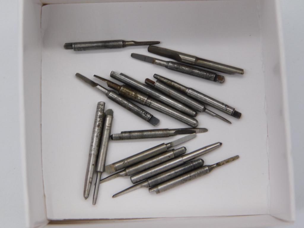 Watchmaker Tool Bit Set - Assorted Points and Blades - 3
