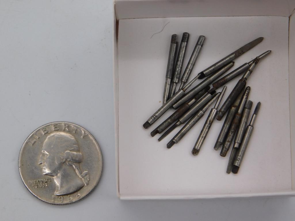 Watchmaker Tool Bit Set - Assorted Steel Points - 2