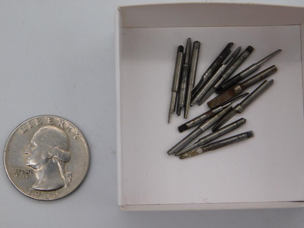 Watchmaker Tool Bit Set - Assorted Steel Points - 2