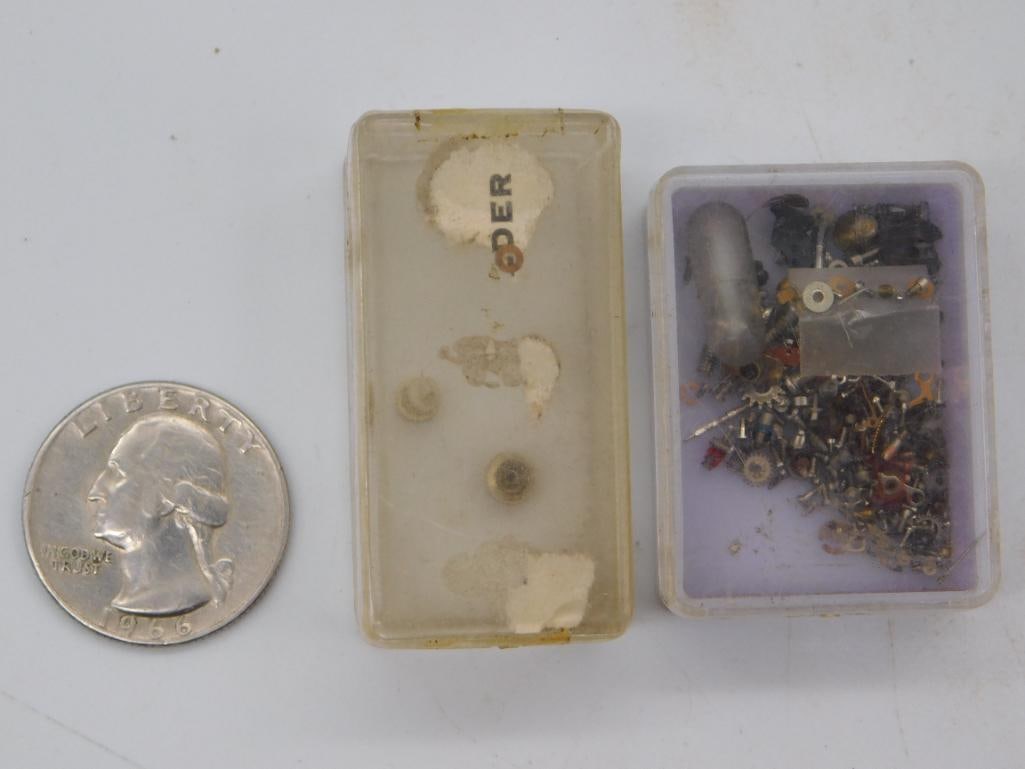 Antique Watchmaker Parts Storage Boxes, Pair - 2