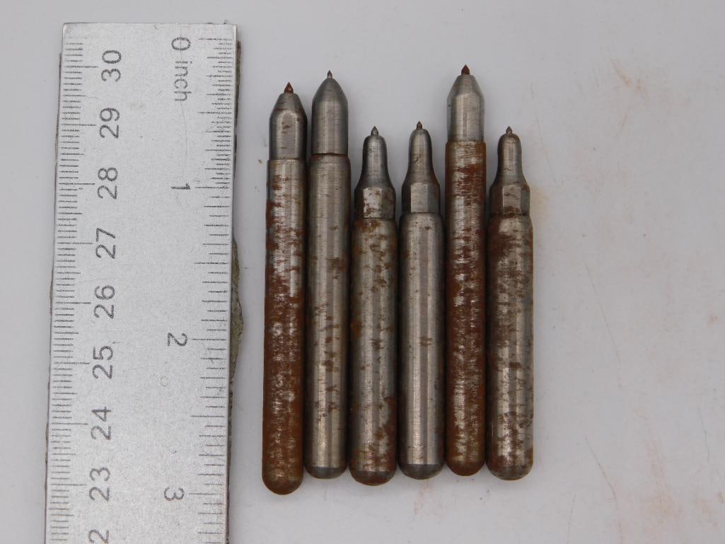 Watchmaker Staking Punch Set, Six Piece with Ruler - 2