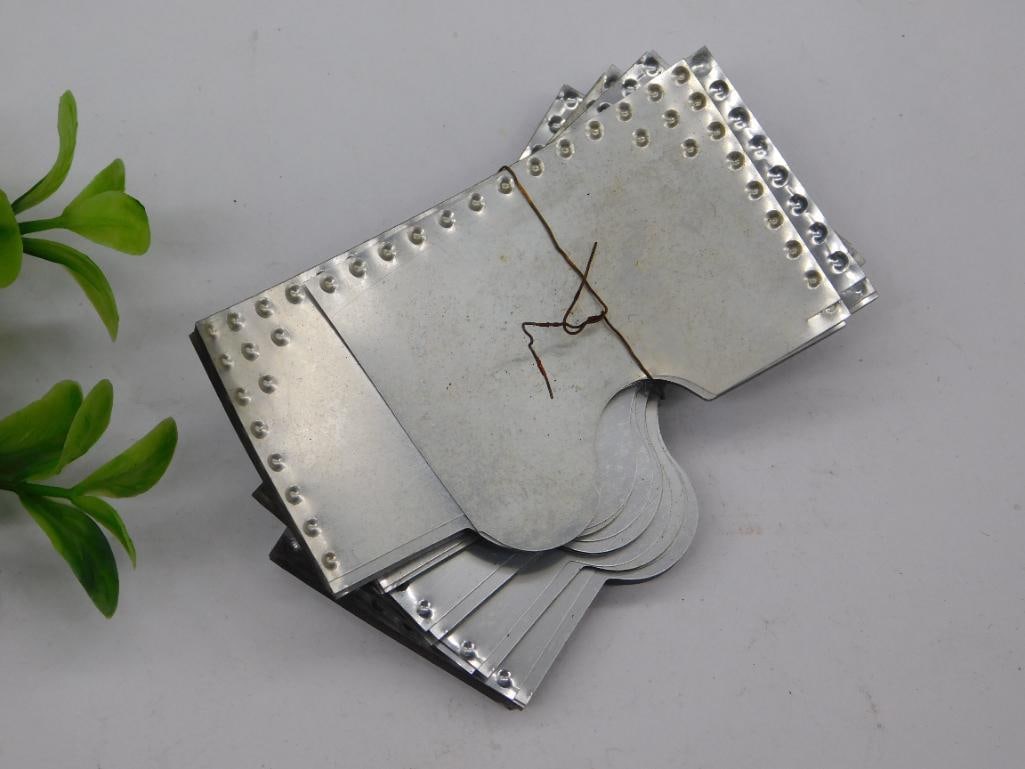 Stack of Rectangular Metal Plates With Rounded Edges WATCHMAKING WATCHMAKER TOOLS (1 of 2)