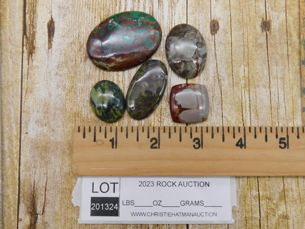 CABOCHONS ROCK STONE LAPIDARY SPECIMEN - 3