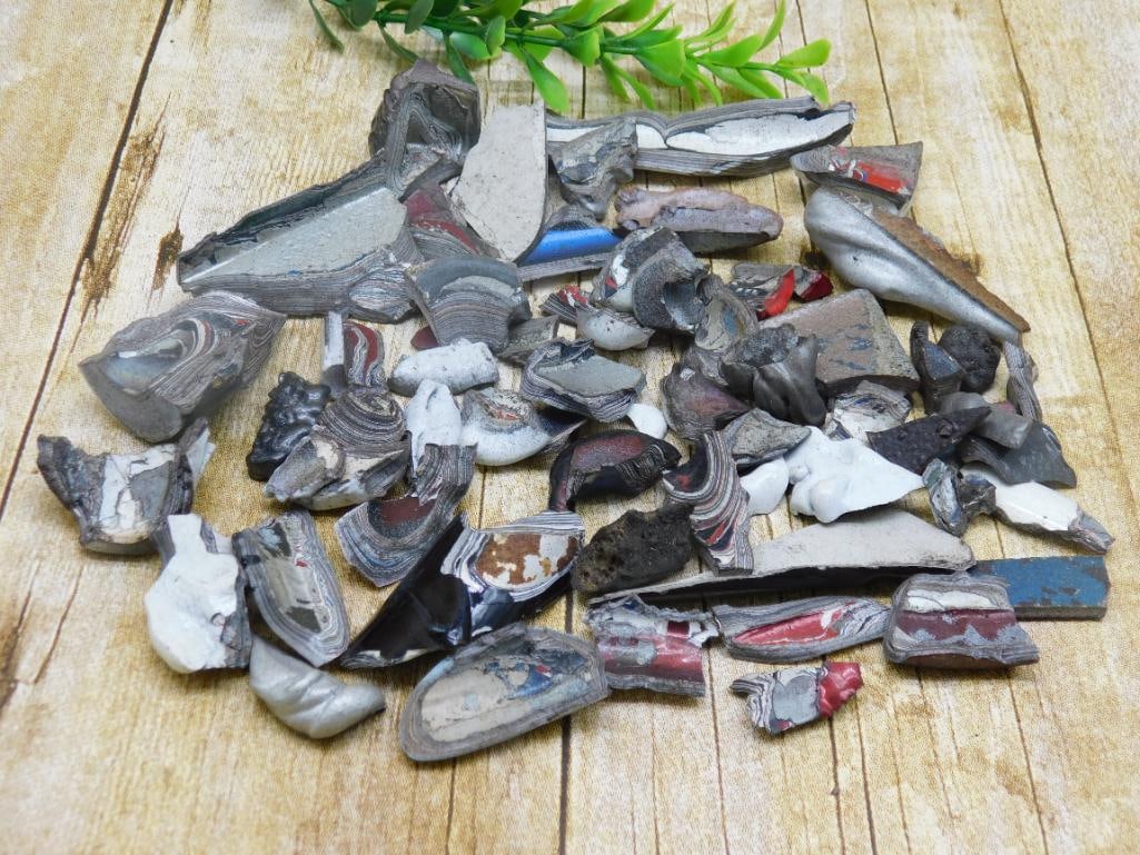 FORDITE MOTOR CITY AGATE ROCK STONE LAPIDARY SPECIMEN: FORDITE MOTOR CITY AGATE ROCK STONE LAPIDARY SPECIMEN