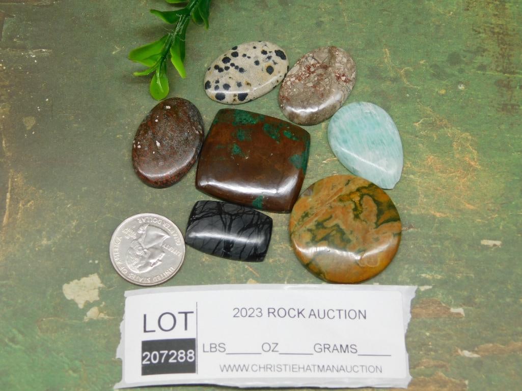 CABOCHONS ROCK STONE LAPIDARY SPECIMEN - 3