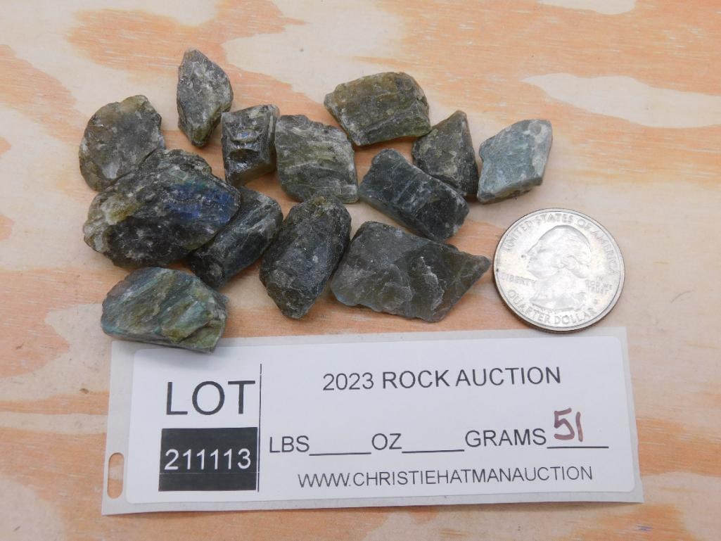 LABRADORITE ROCK STONE LAPIDARY SPECIMEN - 2