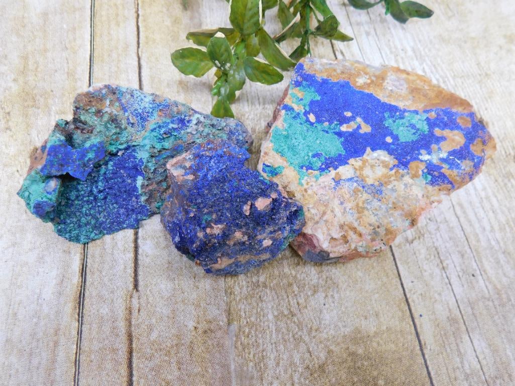 AZURITE ROCK STONE LAPIDARY SPECIMEN: Discover an extraordinary collection of natural wonders and estate treasures in Hatman's Auctions' Treasures of the Earth Online Auction! Browse turquoise, agate, jasper, petrified wood, quartz crysta