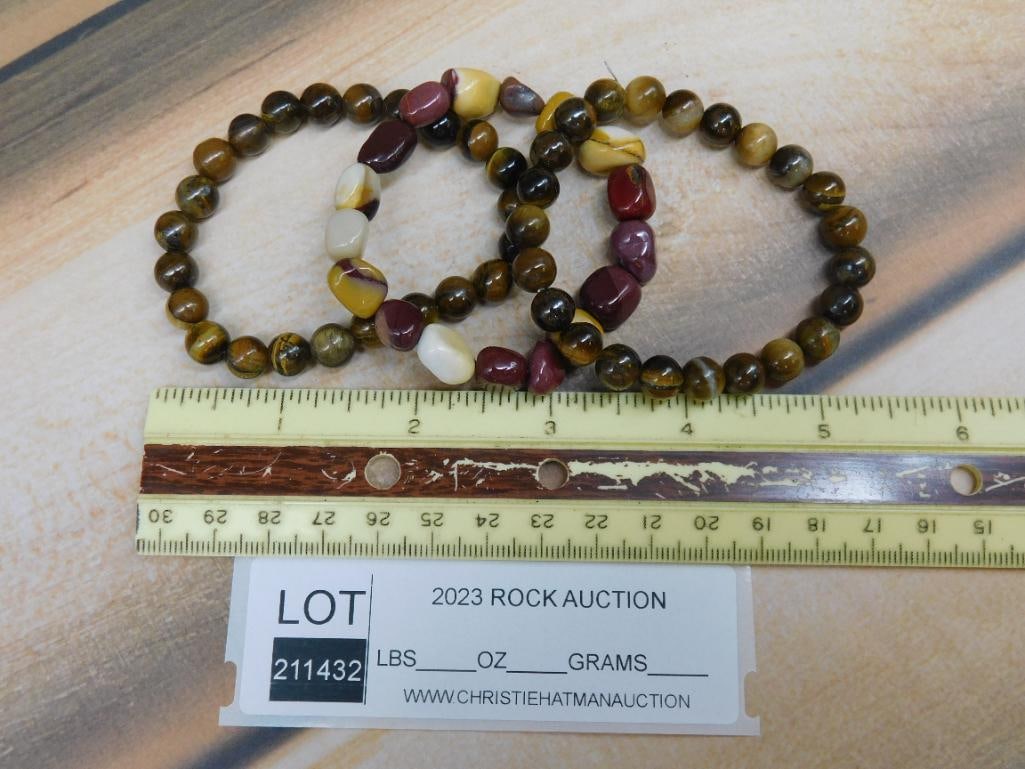BEADED BRACELETS ROCK STONE LAPIDARY SPECIMEN - 2