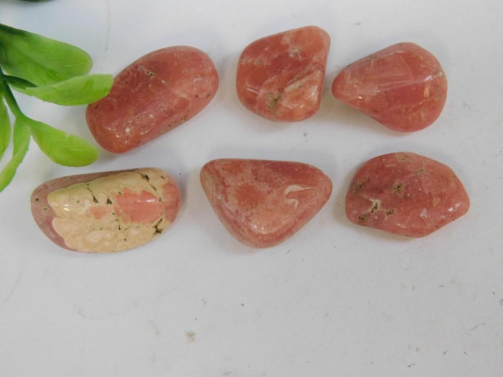 RHODOCHROSITE ROCK STONE LAPIDARY SPECIMEN: Discover an extraordinary collection of natural wonders and estate treasures in Hatman's Auctions' Treasures of the Earth Online Auction! Browse turquoise, agate, jasper, petrified wood, quartz crysta