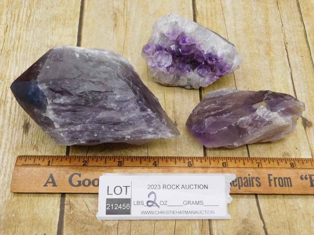 AMETHYST ROCK STONE LAPIDARY SPECIMEN - 3