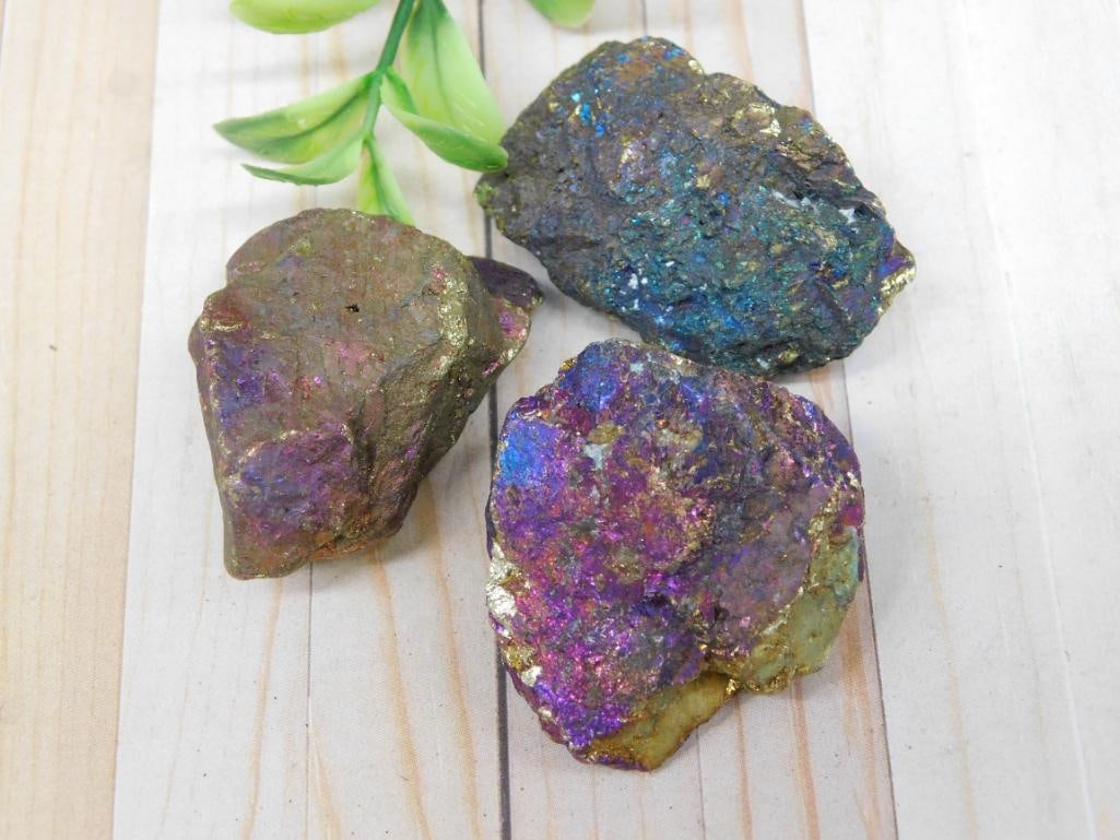 PEACOCK ORE ROCK STONE LAPIDARY SPECIMEN: Discover an extraordinary collection of natural wonders and estate treasures in Hatman's Auctions' Treasures of the Earth Online Auction! Browse turquoise, agate, jasper, petrified wood, quartz