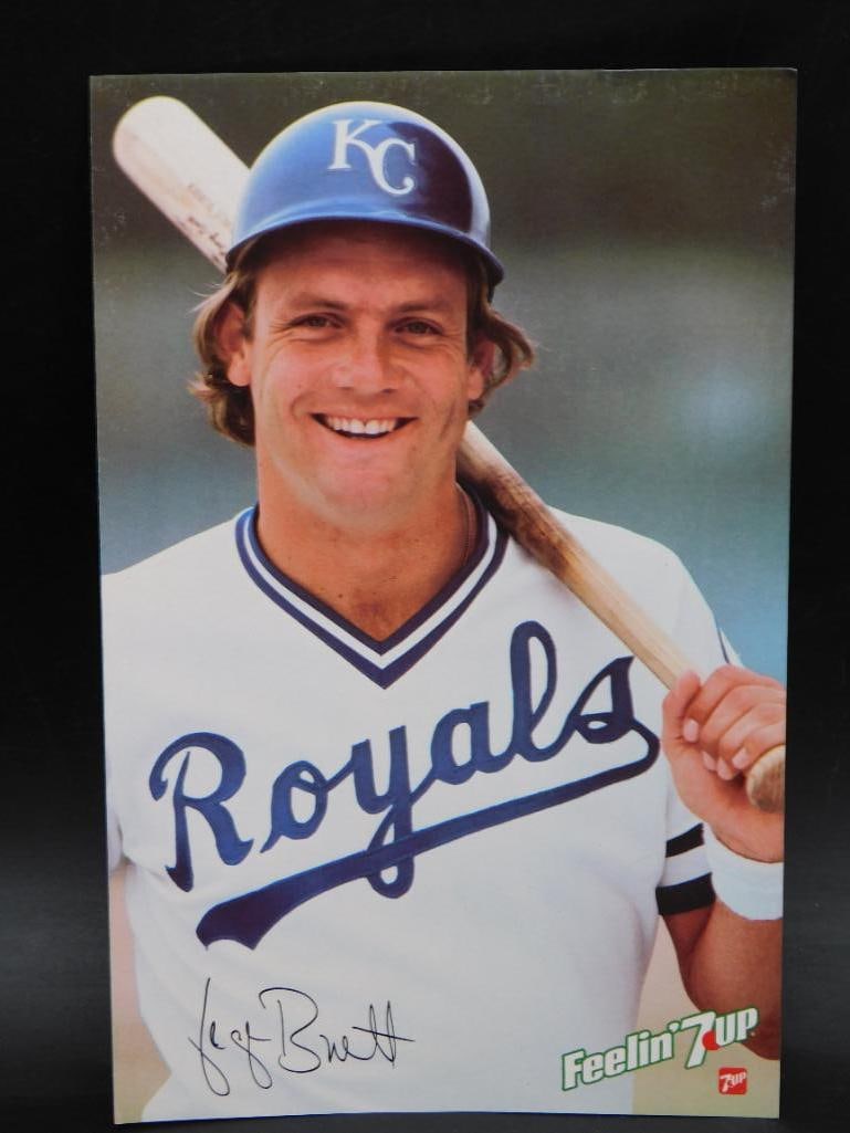 George Brett Kansas City Royals 7UP OVERSIZED CARD ADVERTISING: George Brett Kansas City Royals 7UP OVERSIZED CARD ADVERTISING