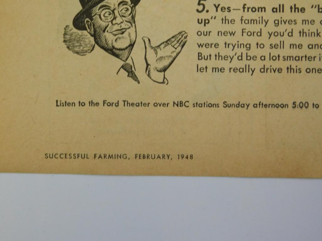 FORD ANTIQUE ADVERTISING AUTOMOBILIA INSERTS EPHEMERA - 2