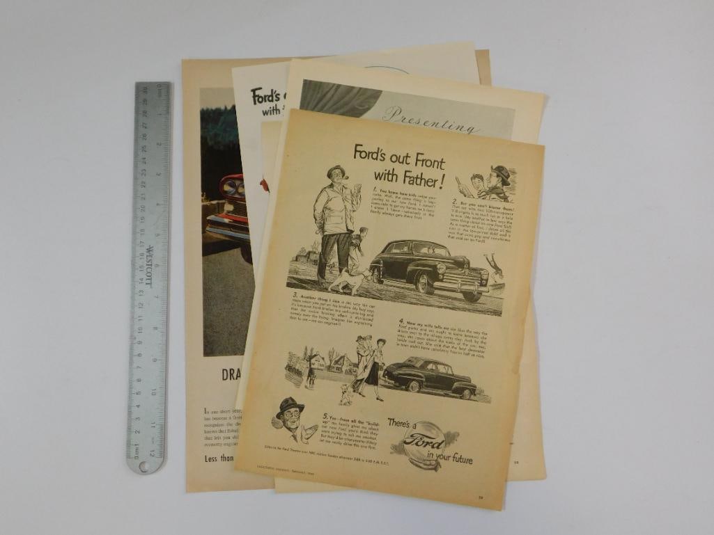 FORD ANTIQUE ADVERTISING AUTOMOBILIA INSERTS EPHEMERA - 3