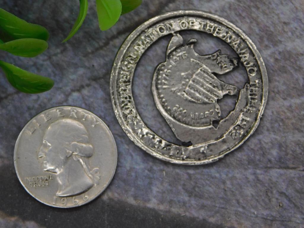 CUT COIN COLLECTIBLE EAGLE COIN - 2