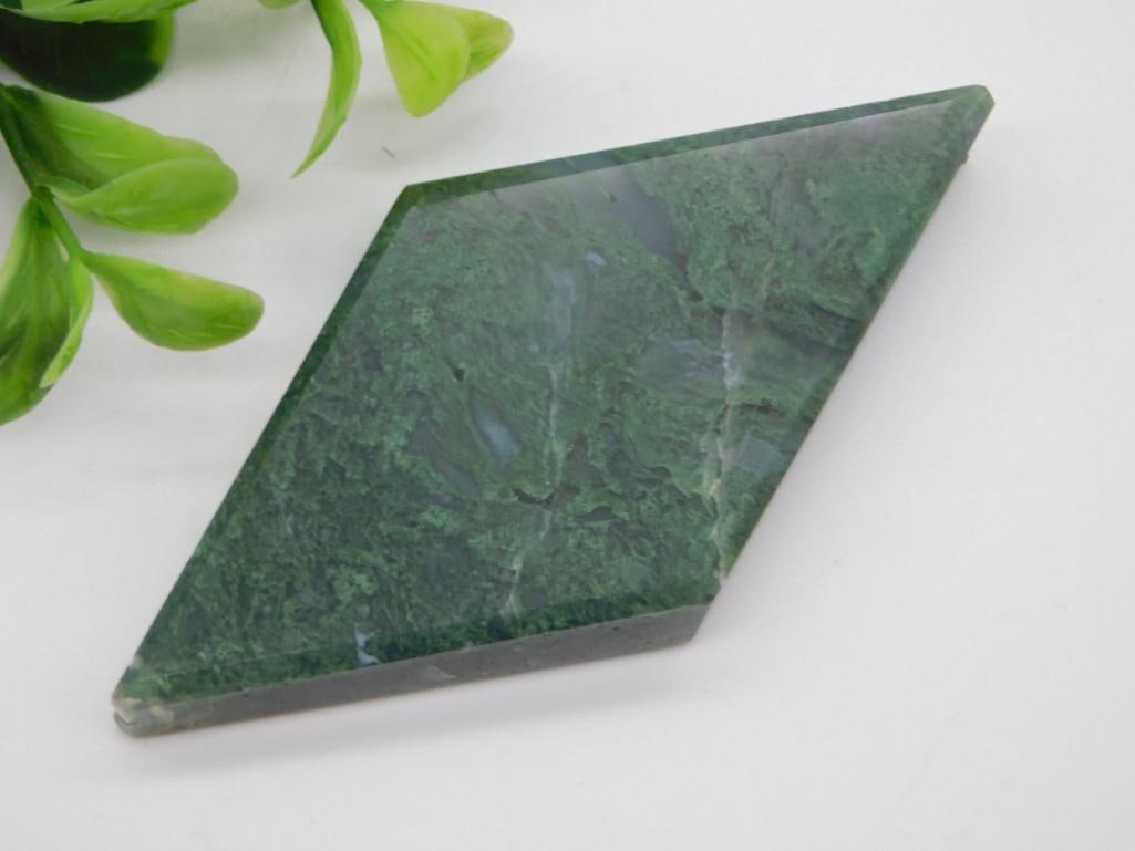 MOSS PLUME ROCK STONE LAPIDARY SPECIMEN (1 of 2)