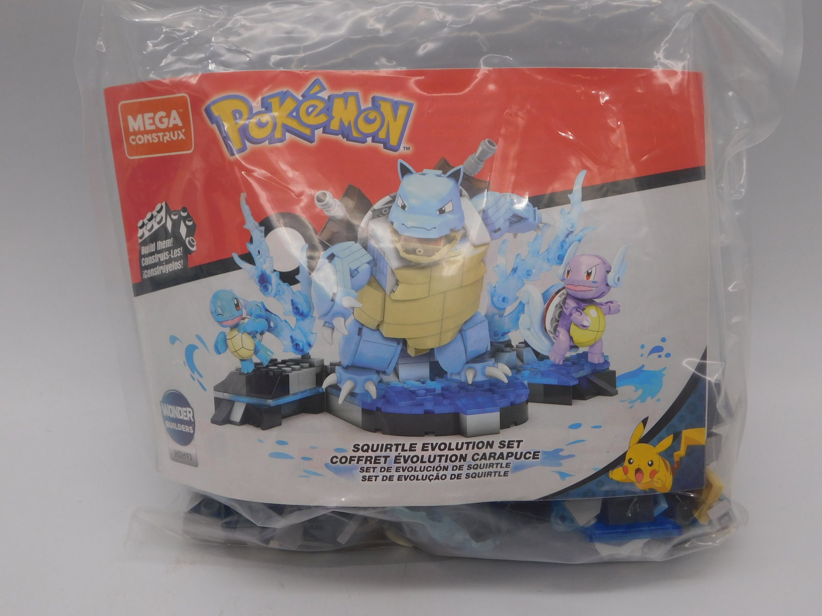Toy — Pokemon Mega Construx Squirtle Evolution Set Building Blocks Bag: Toy — Pokemon Mega Construx Squirtle Evolution Set Building Blocks Bag