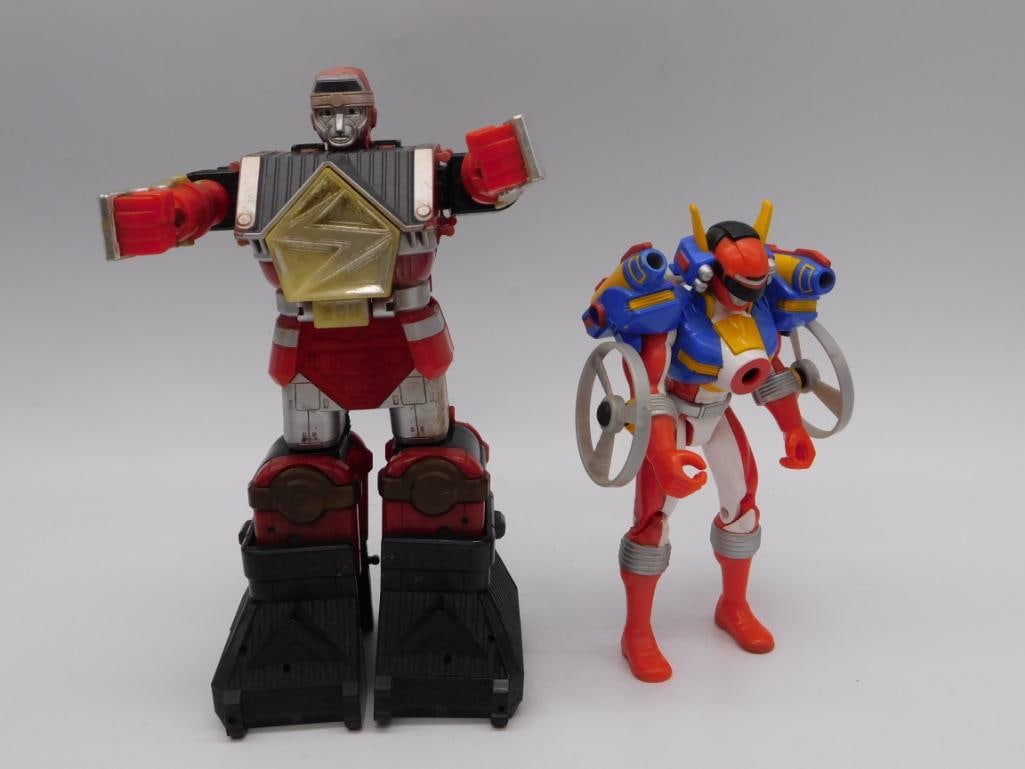 Power Rangers Megazord Robot & Action Figure Toy Lot (1 of 2)