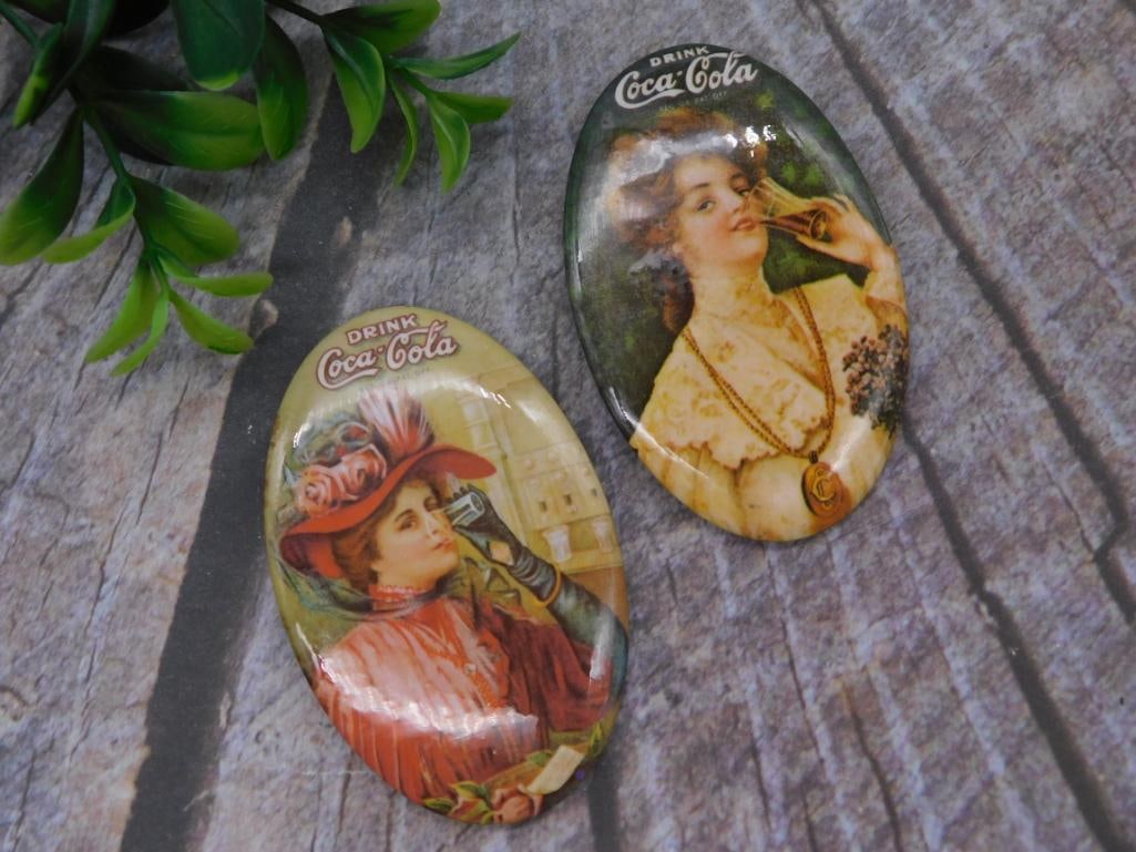 Vintage Coca-Cola Advertising Pocket Mirrors (1 of 2)
