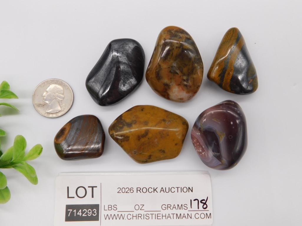 Polished Mixed Mineral Tumbled Stone Set - 2