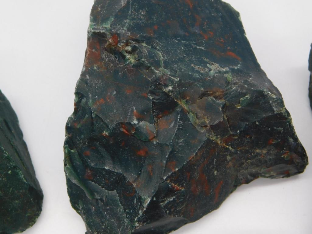 Rough Bloodstone Rock Lot - 2