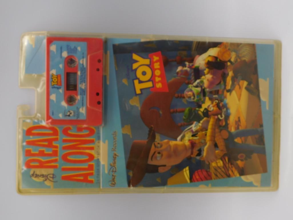 Vintage Toy Story Read Along Cassette Tape Disney Collectible 1990s: Vintage Toy Story Read Along Cassette Tape Disney Collectible 1990s is an authentic piece of 1990s Disney nostalgia. This classic Read Along cassette features vibrant packaging with Toy Story characte