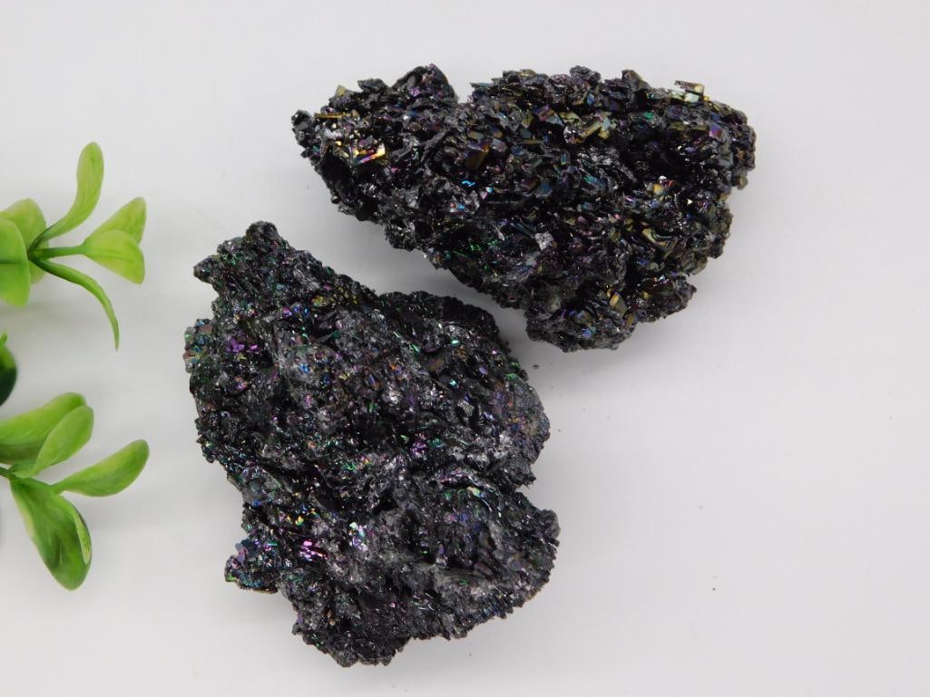 Iridescent Carbon Silicon Crystal Specimens: Iridescent Carbon Silicon Crystal Specimens