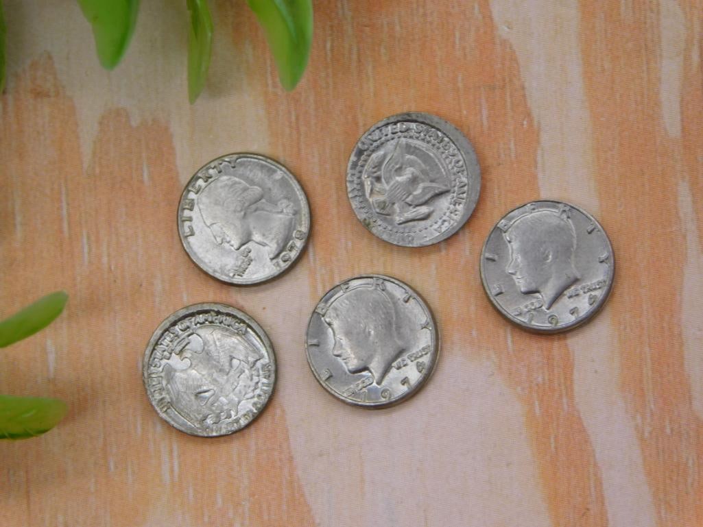 Lot of Mixed Silver Coins Quarters and Half Dollars (1 of 2)