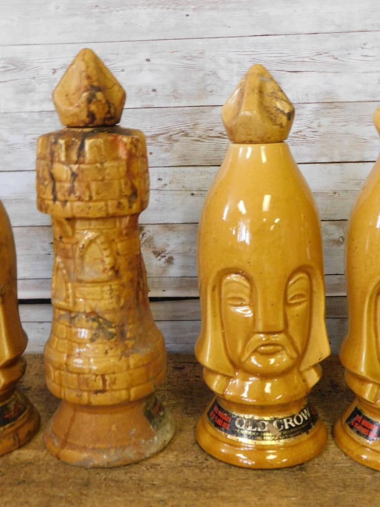 Old Crow 24 pc. Castle Chess Set - 17