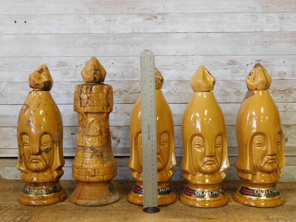 Old Crow 24 pc. Castle Chess Set - 19