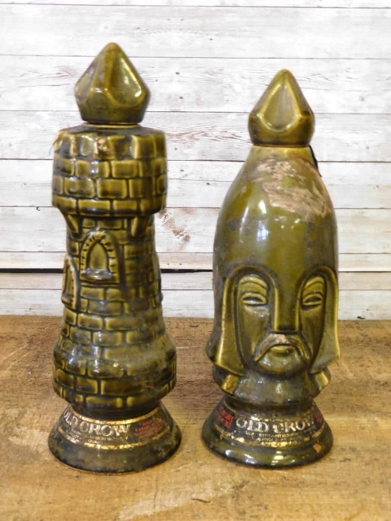 Old Crow 24 pc. Castle Chess Set - 20