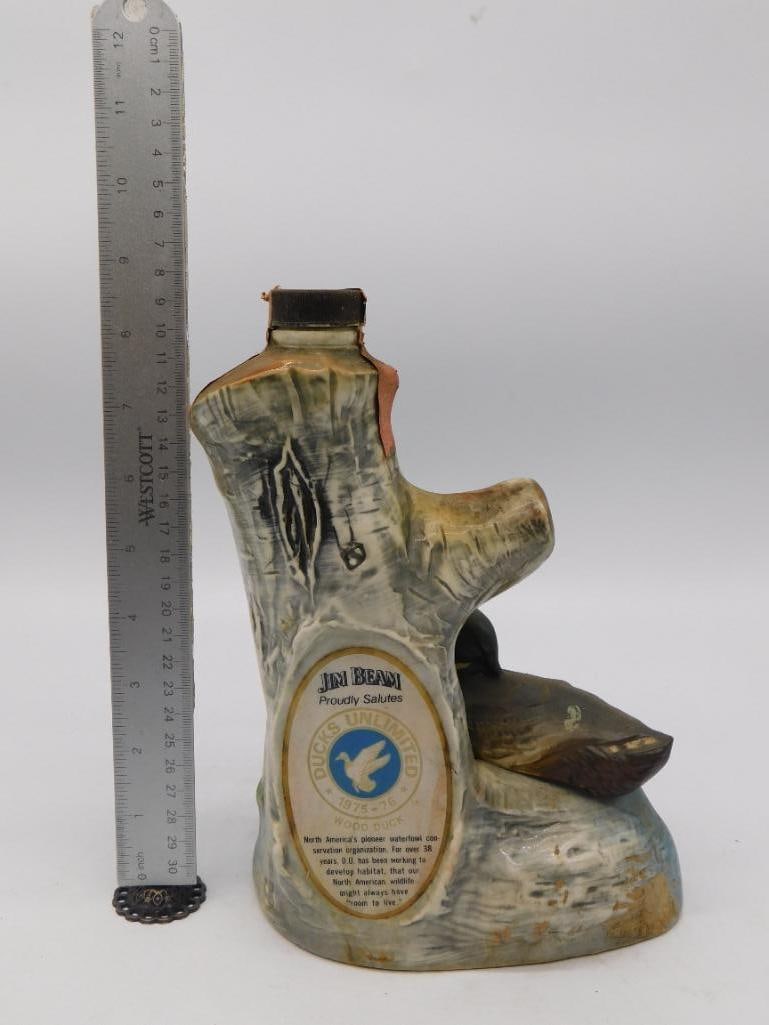 Ceramic Duck Decanter on Tree Stump Base - 4