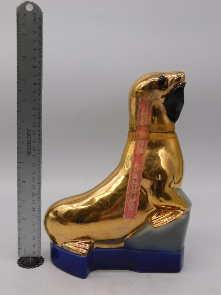 Gold-Tone Eagle Decanter - 4