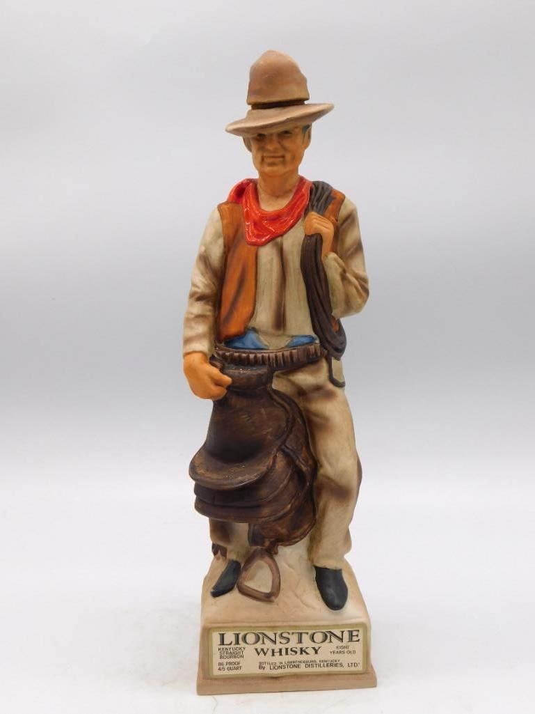 Two Cowboy Whiskey Decanters, Lionstone (1 of 4)
