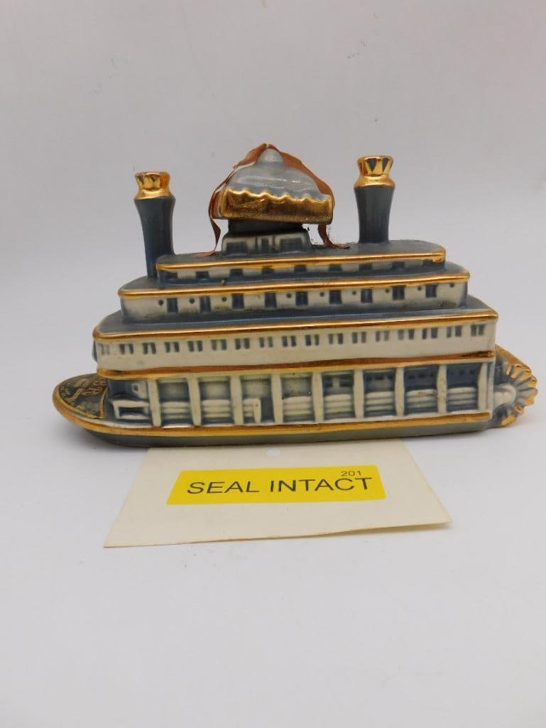Paddle Wheel Riverboat Ceramic Decanter - 2