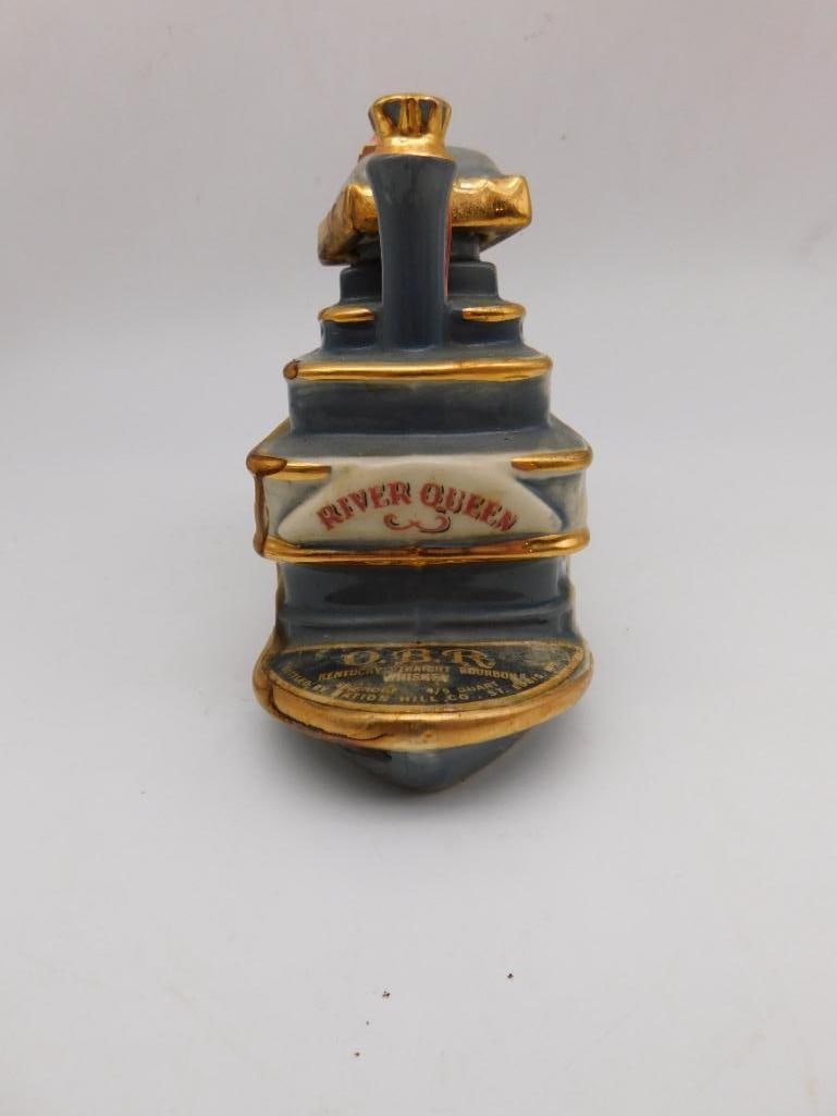 Paddle Wheel Riverboat Ceramic Decanter - 4