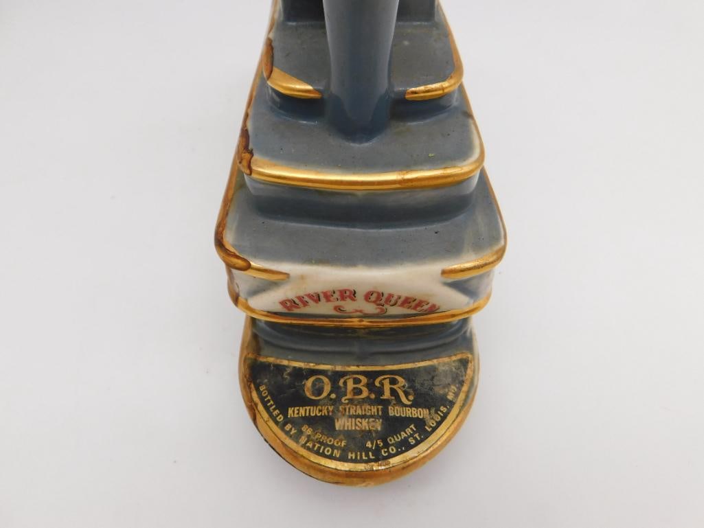 Paddle Wheel Riverboat Ceramic Decanter - 5