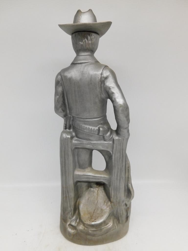 Silver-Finished Cowboy Decanter - 2