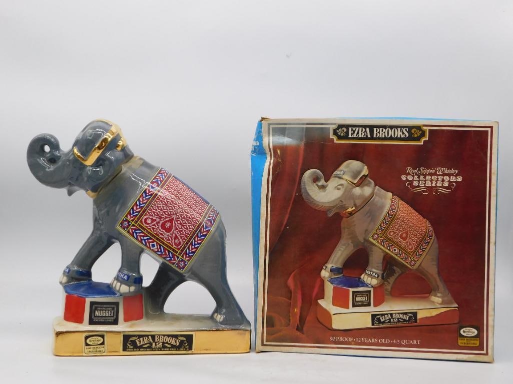 Jeweled Elephant Decanter, Orig Box (1 of 4)